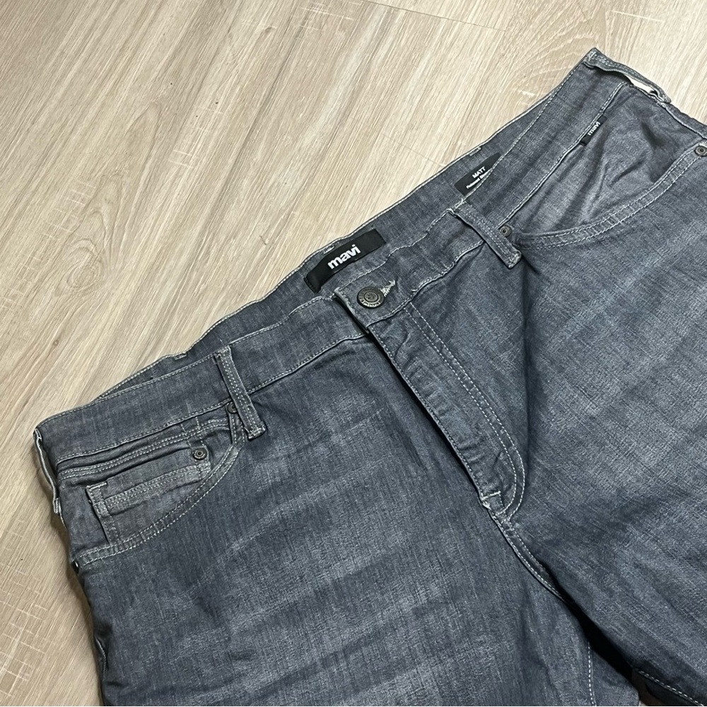 Men’s Mavi MATT Relaxed Straight‎ Leg Charcoal  Jeans Sz 38